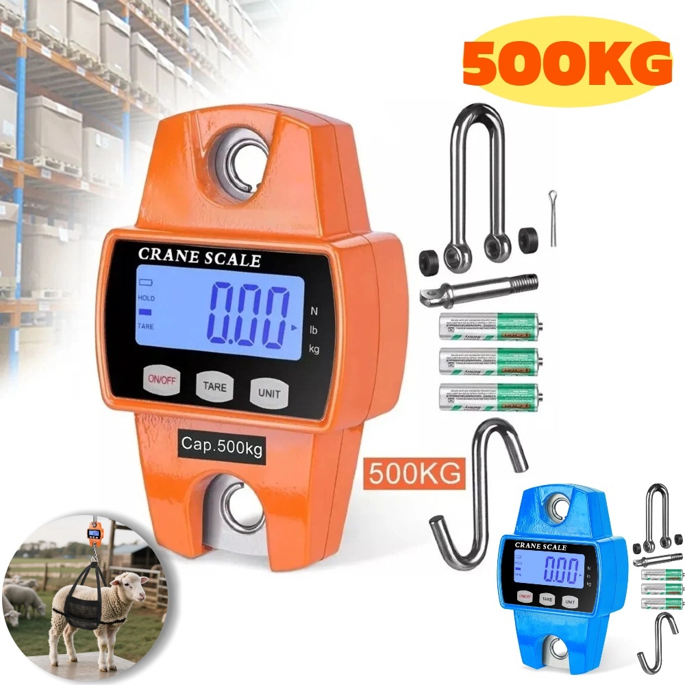 Balança Industrial Digital Portátil Lcd Suspensa 500 Kg em Oferta na Shopee