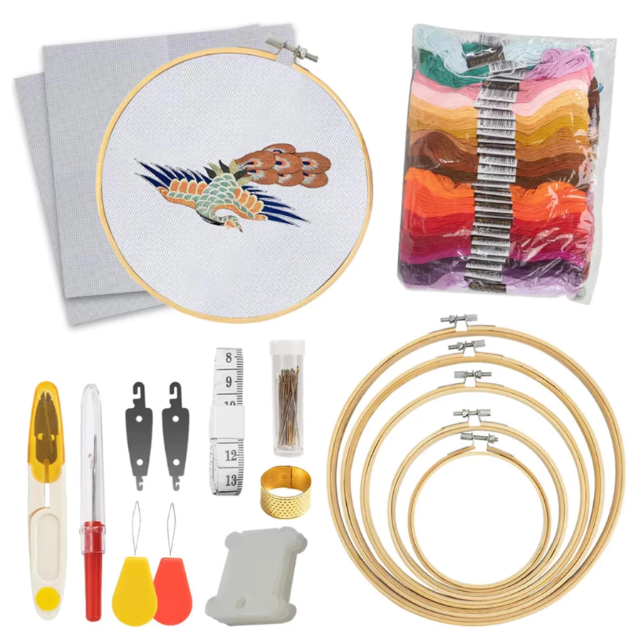 Kit para Bordado Ponto Cruz para Bordar Iniciante Completo em Oferta na Shopee