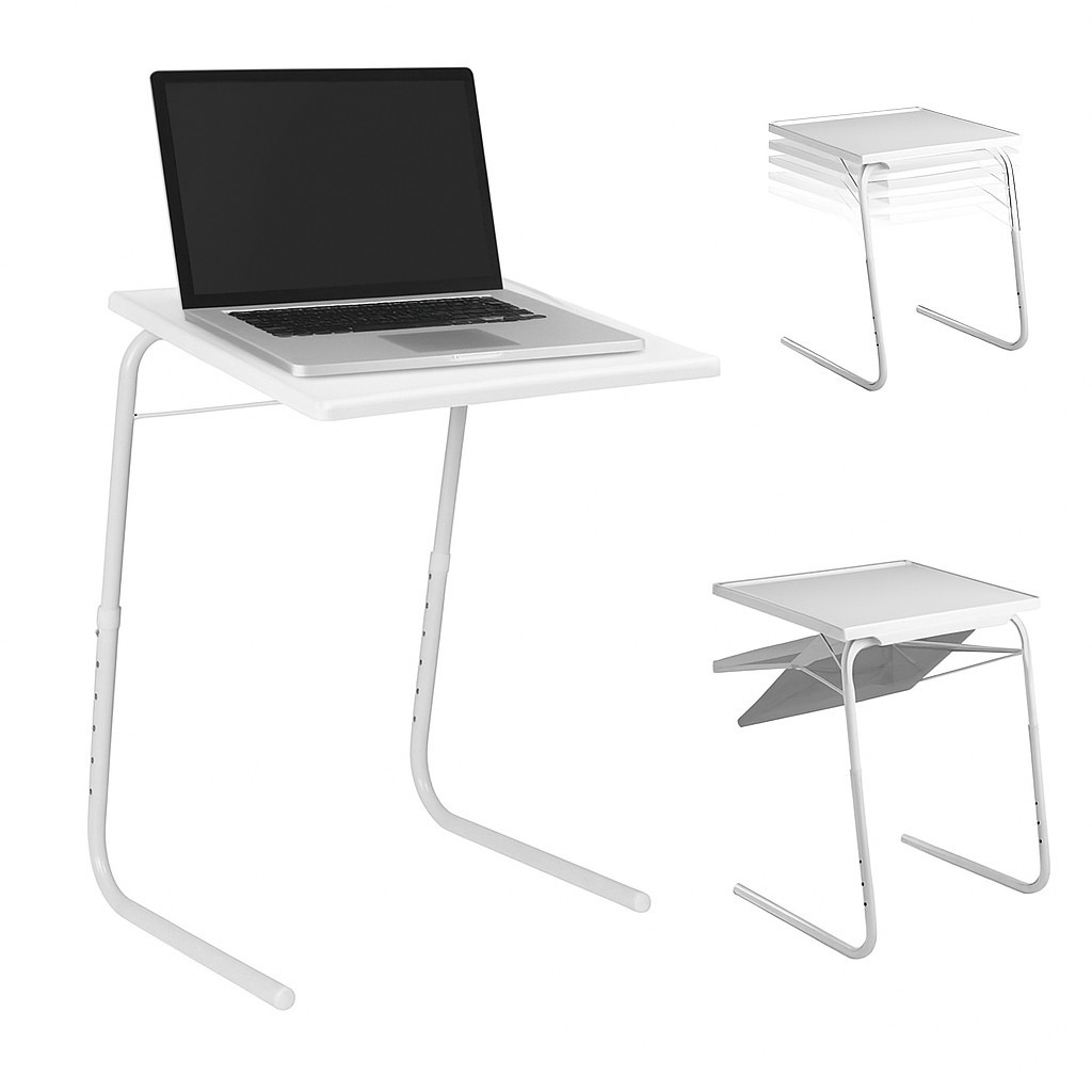 Mesa Dobrável Portátil | Altura Ajustável 50-75cm 50x40cm Para Refeições , Estudo E Trabalho