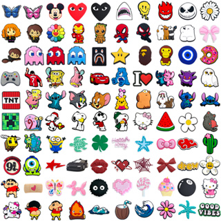 MEIDJ 1 Pcs Bonito Padrão Encantos De Sapato Decrations Sandálias Fivela Botão De Acessórios De PVC em Oferta na Shopee