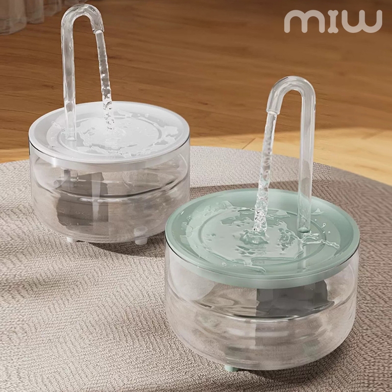 MIW Kit Fonte bebedouro Gatos e Cachorro Bivolt Automática bebedouro gato Bombinha Aquario 1500ML