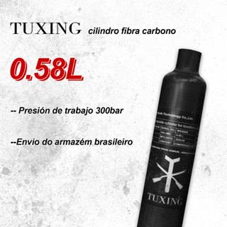 TUXING 300Bar 0.58L 580CC Cilindro De Fibra De Carbono Tanque HPA Mergulho De Alta Pressão M18*1.5 em Oferta na Shopee