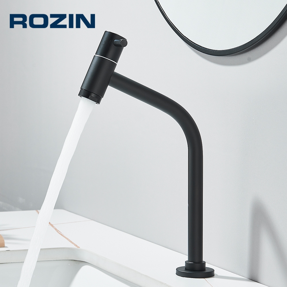 Torneira Para Lavabo Banheiro De Metal Mesa pia Bancada 1/4 Volta Bica Alta Cuba Link,Preta,Dourado em Oferta na Shopee