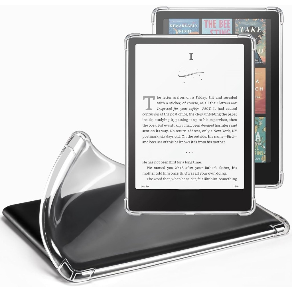 Capa Transparente Para Kindle Paperwhite 12a Geração 2024 (7 ") E 11a 2022 11a 2021 Traseira De Silicone Leve À Prova