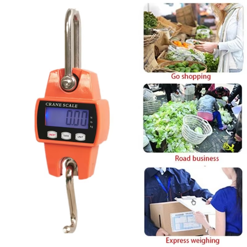 Balança Industrial Digital Portátil Com Display LCD Capacidade Suspensa 500 kg