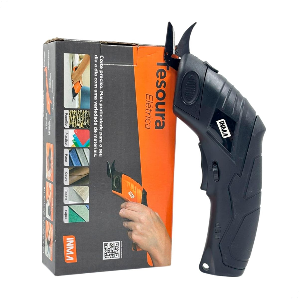 Tesoura Elétrica Para Tecidos Usb Recarregável 3,6v 2000mAh Bivolt