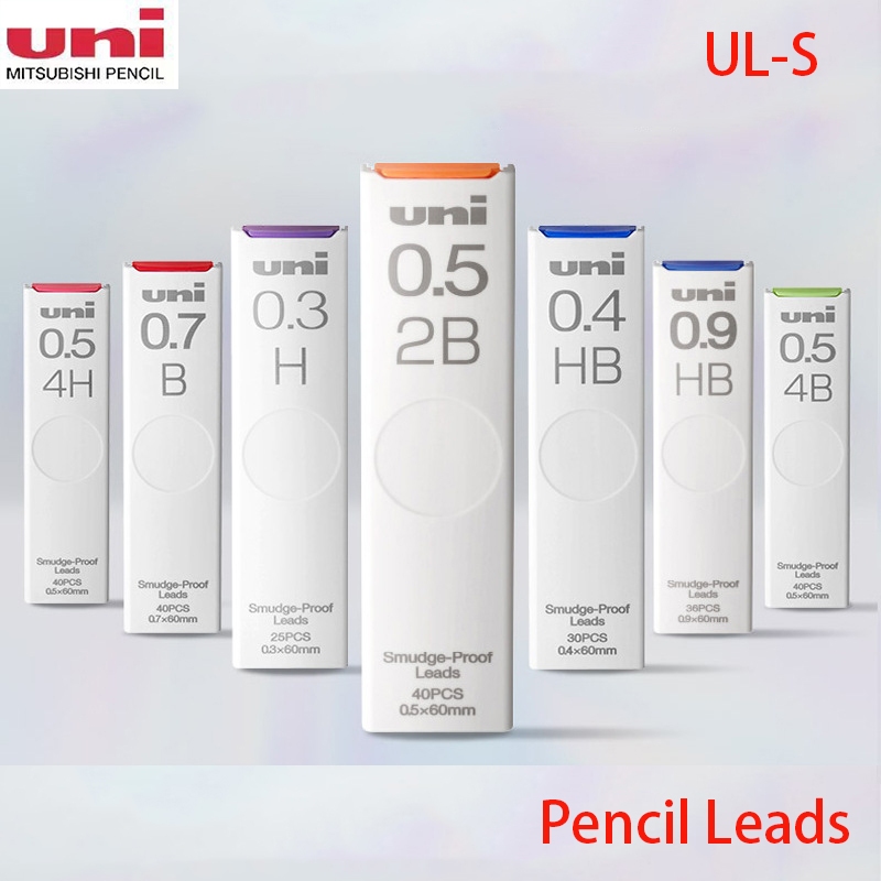 1 Pcs Japão Uni Mecânico Lápis Recarga Leva UL-S 0.5mm Antifouling HB/2B