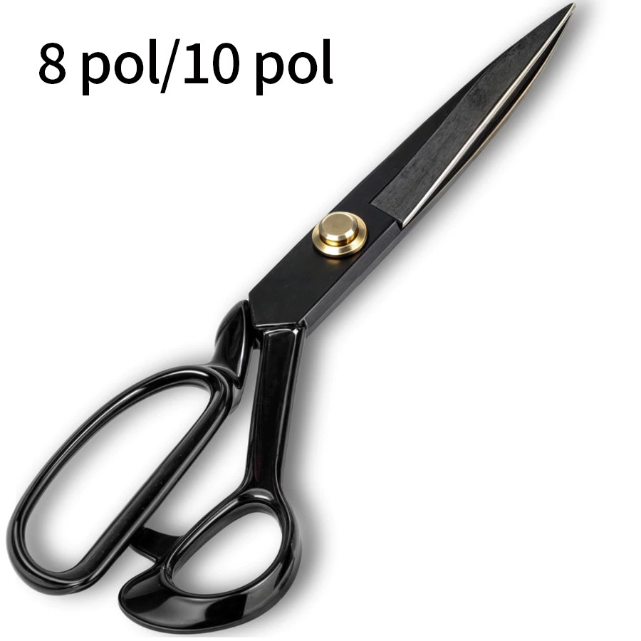 Tesoura de Alfaiate Corte Costura Titanium Profissional Costureira Tapeceiro Crina 8, 10 Polegadas