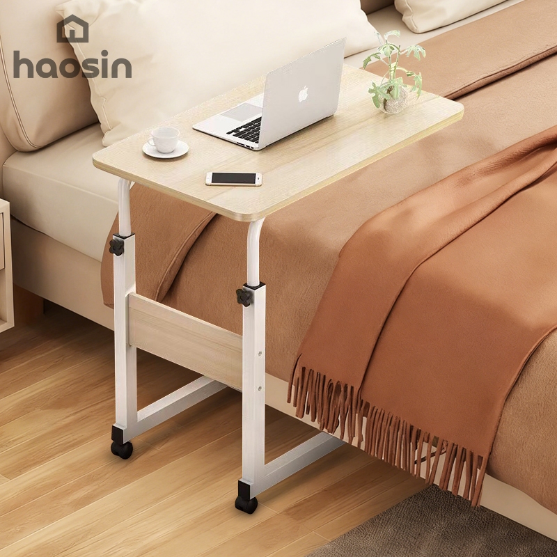 Mesa Ajustável para Cama com Rodas - Suporte para Notebook Superfície Grande Estável e Antiderrapante em Oferta na Shopee