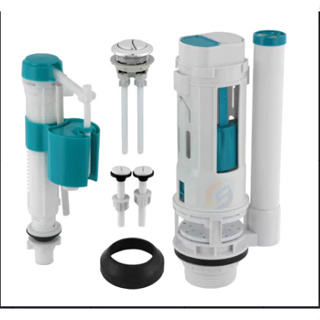 kit descarga caixa acoplada com botão duplo 3l e 6l modelo universal acionamento superior em Oferta na Shopee