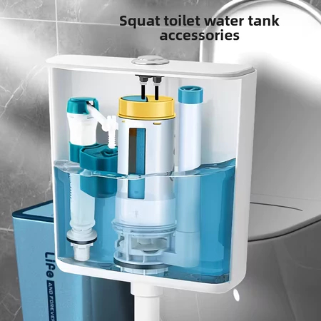 kit descarga caixa acoplada com botão duplo 3l e 6l modelo universal acionamento superior — imagem 2 de 2