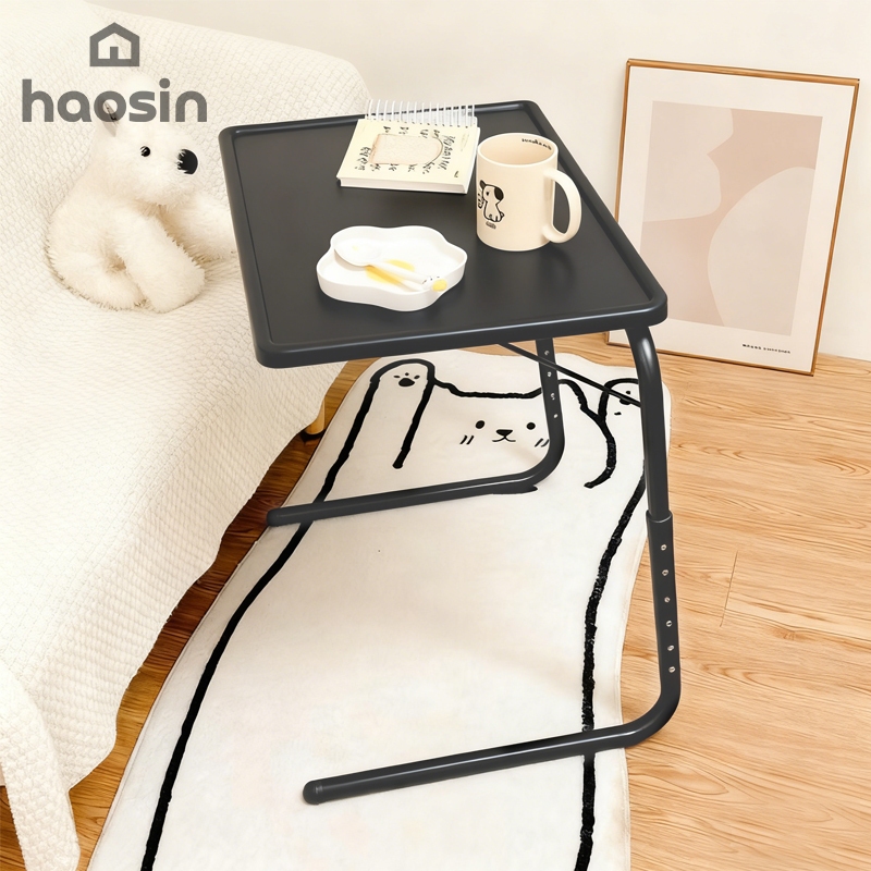 haosin Mesa Multifuncional Dobrável Para Laptop, Mesa De Escritório, Mesa Lateral - Preta