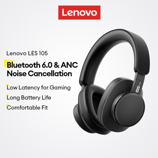 Fones De Ouvido Bluetooth Lenovo LES-105 E Fone Sem Fio Com Cancelamento Ativo De Ruído 6.0 Mais Baixa Latência Para Jog em Oferta na Shopee