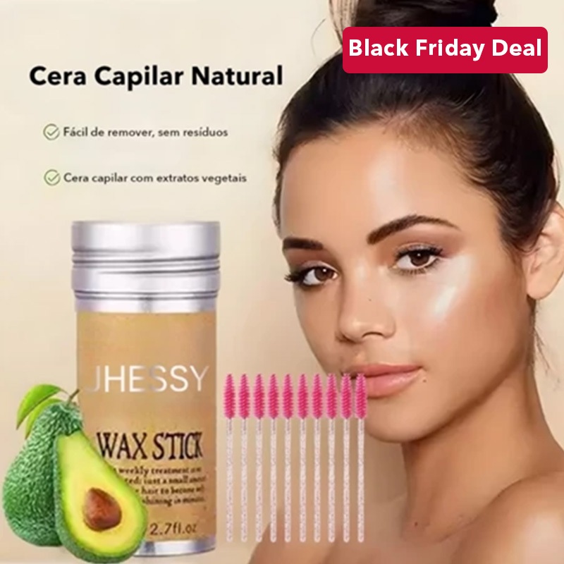 KIT Bastão De Cera Para Cabelo Stick Portátil Profissional Perfeito Linha De Liso Não Frizado