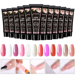 15ML Poly Nail Gel De Extensão De Unhas 12 Cores Manicure Em Construtor