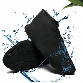 Capa De Chuva Silicone Protetora Tênis Sapato Bota Motoboy Pés Secos Preto em Oferta na Shopee