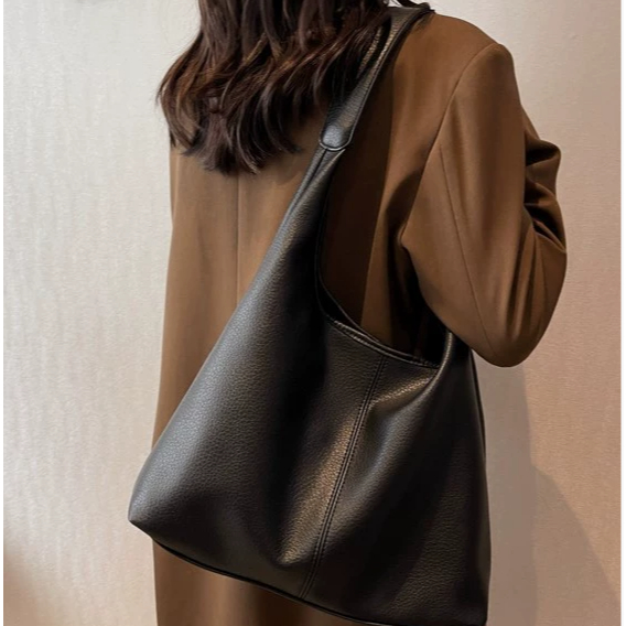 Nova Bolsa De Couro PU Bolsa De Ombro De Grande Capacidade De Alta Qualidade É Adequada Para Trabalho E Viagens em Oferta na Shopee