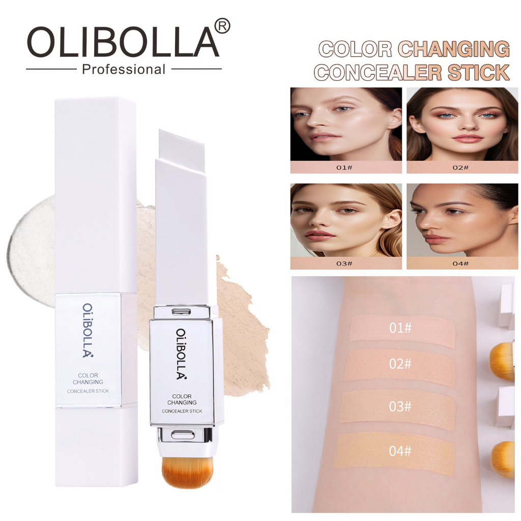 Base 2 Em 1 , Sensível À Temperatura E Mudança De Cor , Branca , Corretivo Cremoso Misturável De Cobertura Total em Oferta na Shopee