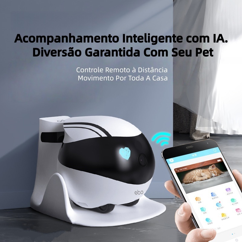 Câmera IP Smart WiFi Com Visão Noturna Para Babá Eletrônica De Bebê/Animal De Estimação