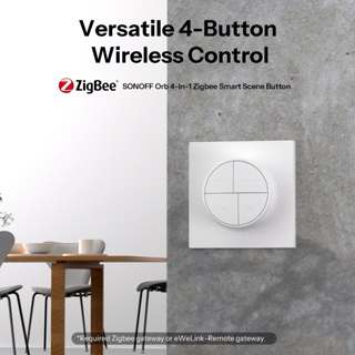 SONOFF SNZB-01M Fusion Series Orb 4 Em 1 Zigbee Smart Scene Button Gatilho De Cena De Um Toque Instalação Sem Fio E Prot em Oferta na Shopee