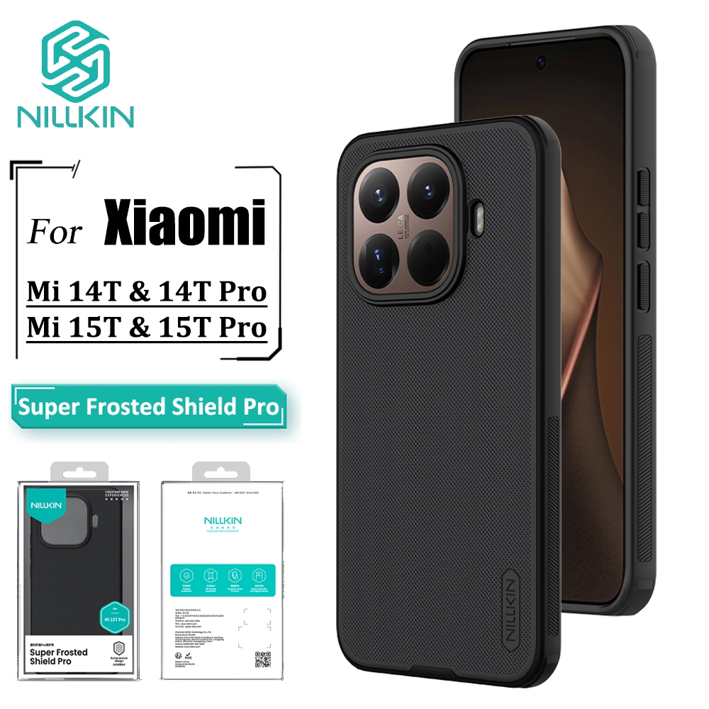 Nillkin Capa Para Xiaomi 15T Pro 14T 15T De Telefone Fosco Escudo Anti Impressão Digital Traseira À Prova De Choque em Oferta na Shopee