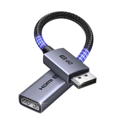 Adaptador UGREEN 8K @ 60hz DP Para HDMI , Cabo Trançado De Nylon De 20 Cm De Material De Alumínio TV/PC/Laptop