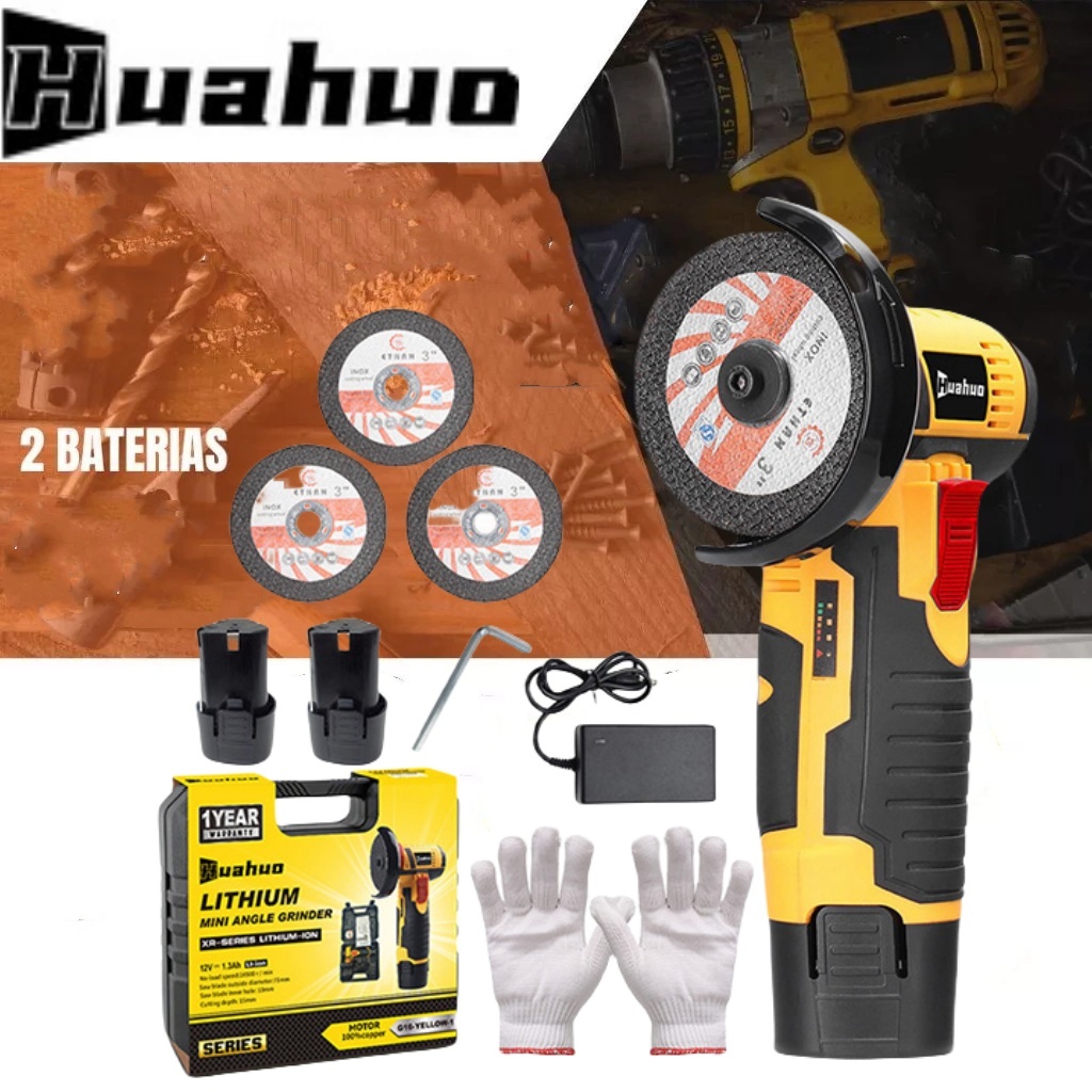 Esmerilhadeira Lixadeira Recarregável Portátil 75mm 12v Angular S/fio Serra Mármore de  Baterias. em Oferta na Shopee
