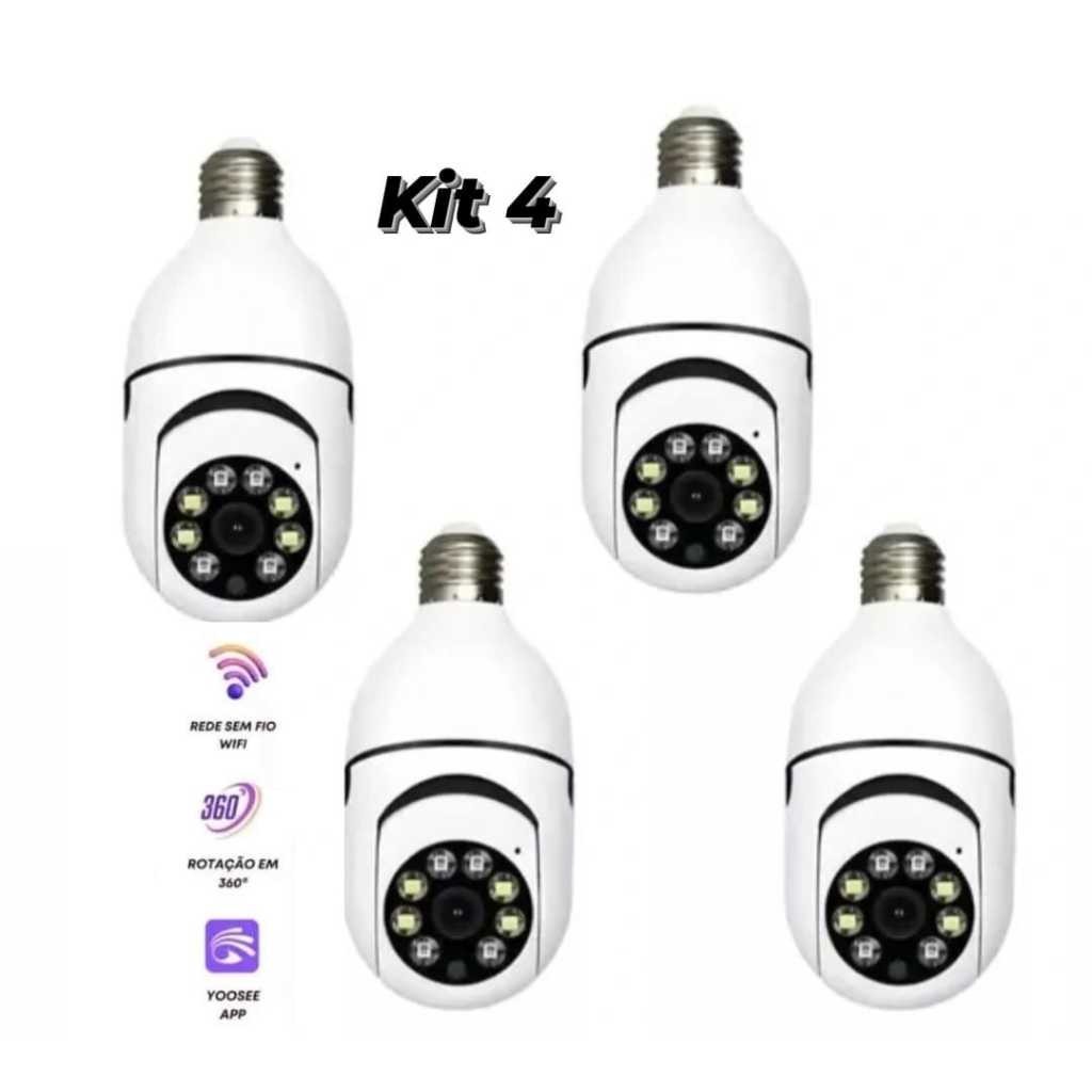 Câmera De Segurança À Prova D'água Aplicação De Lâmpada Sem Fio Full HD Night Vision
