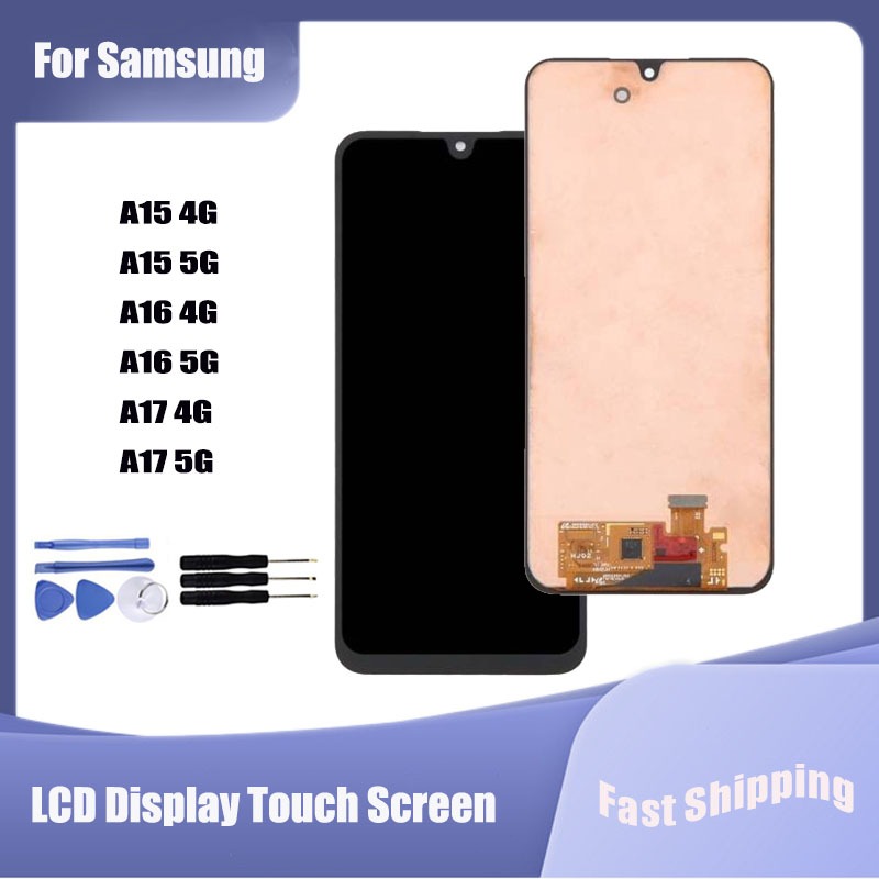 Para Samsung Galaxy A15 A16 A17 4G 5G Display LCD Tela De Toque Digitador Assembléia Peças Reposição