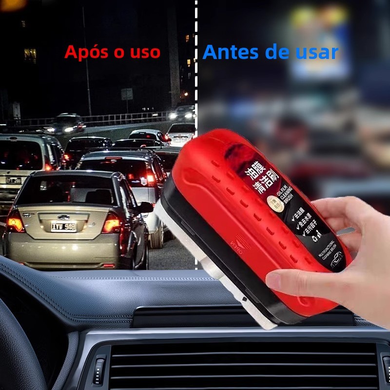 120ml  Limpador De Vidro Esponja Automotiva Escova De Limpeza Para-Brisa Óleo Filme Agente De Polimento Anti Mancha em Oferta na Shopee