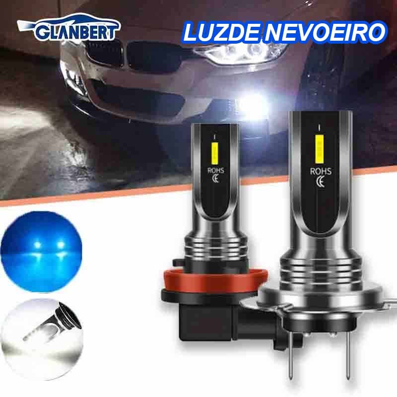 Mais Recente 2 Pçs LED Luzes De Nevoeiro Do Carro H7 H4 H11 9005 9006 Lâmpadas 6000K 8000K Luz Carros Iluminação
