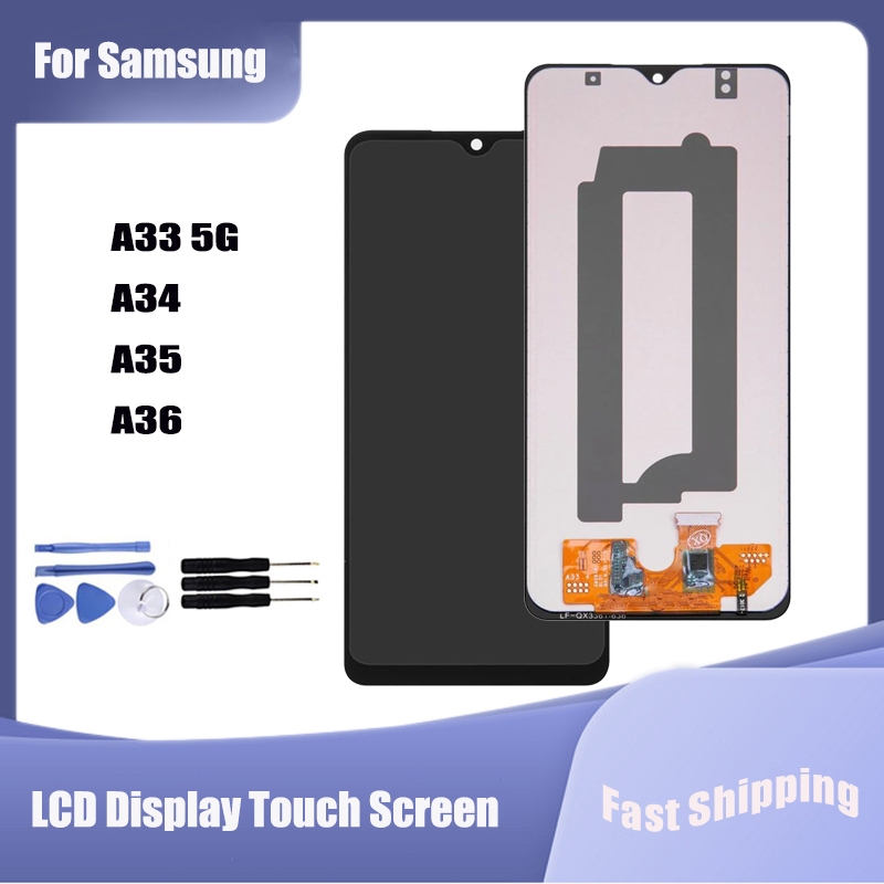 Para Samsung Galaxy A33 A34 A35 A36 5G Tela LCD Touch Screen