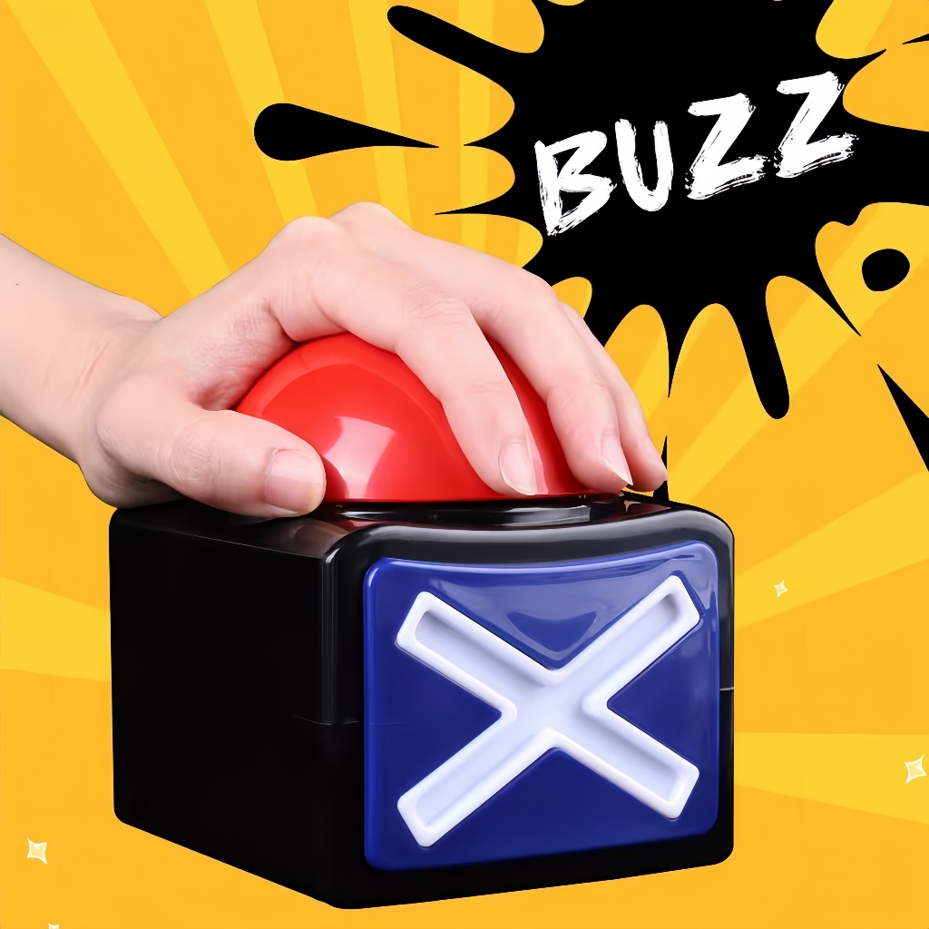 1/2PCS Jogo Resposta Ao Buzzer , Game Botão De Alarme Sonoro Com Trivia Light Quiz Obtém Talent Toys