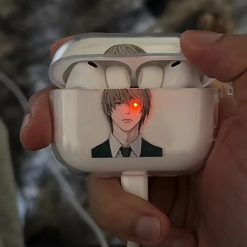 Japão Anime Mikami Teru Death Note Caso silicone Macio TPU Para AirPods 4 Pro 1 