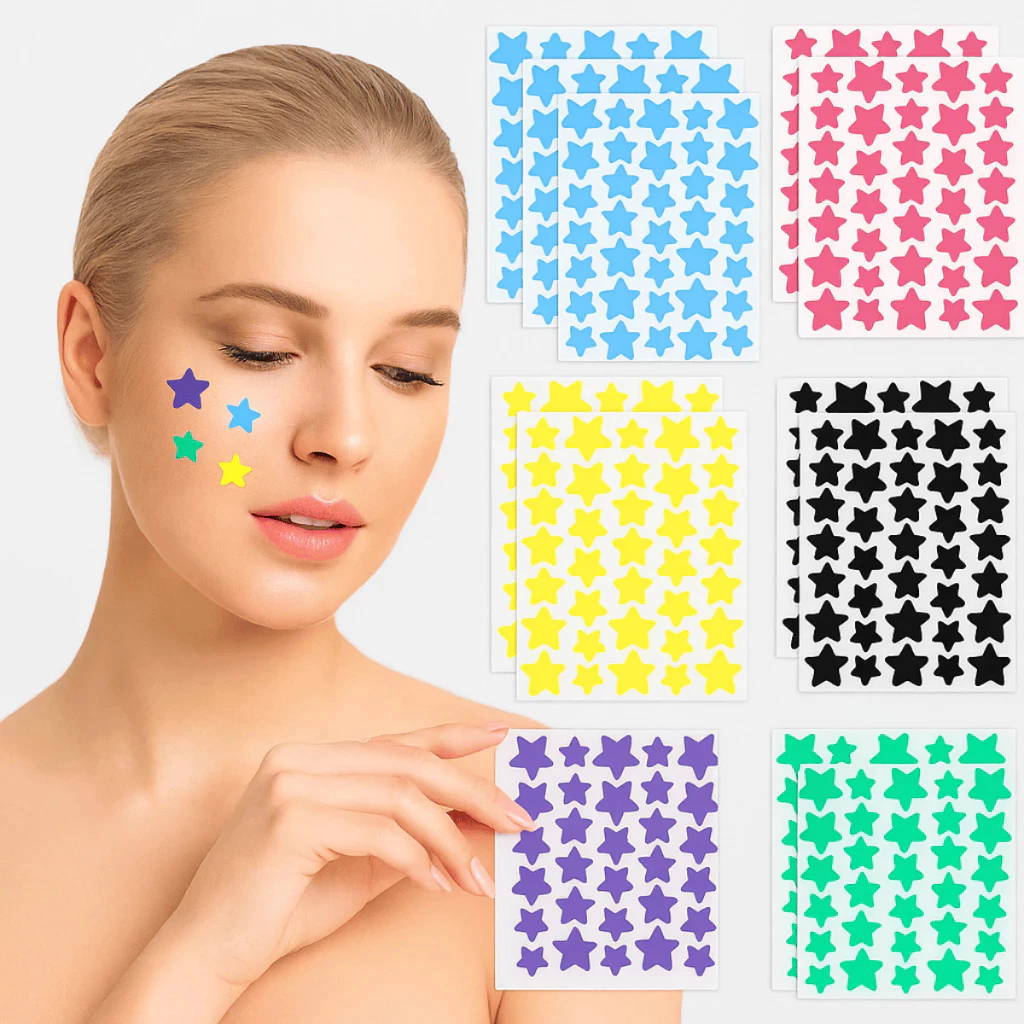 24/40/200 Remendos Da Espinha Dos Pces Para O Rosto , Hidrocolóides Acne , Capas Bonitos Do Zit Estrela , Adesivos Ponto