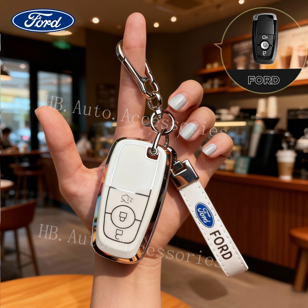 Capa Para Chave Ford Chaveiro Porta-Chaves EcoSport Territory Everest Expedition Explorer Ranger Raptor F150 Mustang Gen