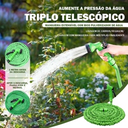 Mangueira Mágica Expansível Elástica Flexível 15m 30m Metros Jardim Retrátil Multiuso Plantas YOLO