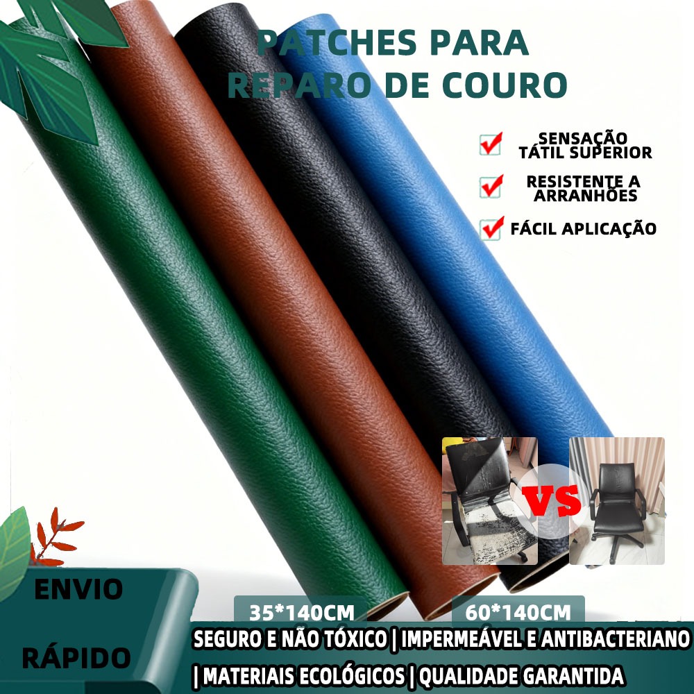 Shopee Desconto Especial Remendo De Reparo De Couro Cinza Bege Marrom Claro Adesivo Reutilizável 60x140cm