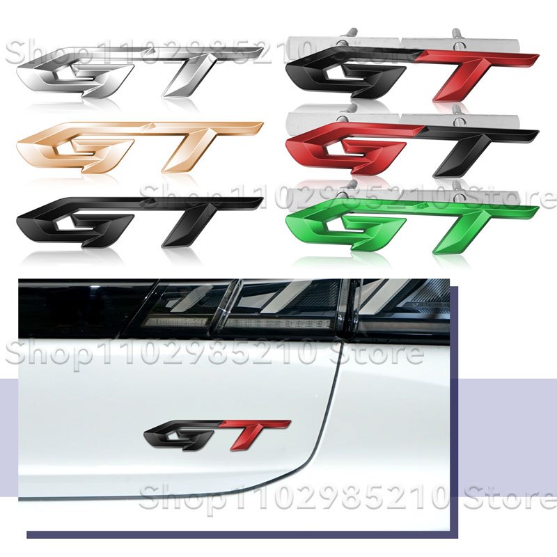 3D Estilo Do Carro Metal GT Logotipo Grade Dianteira Emblema Corpo Fender Adesivo Para KIA Forte Optima Picanto Stinger em Oferta na Shopee