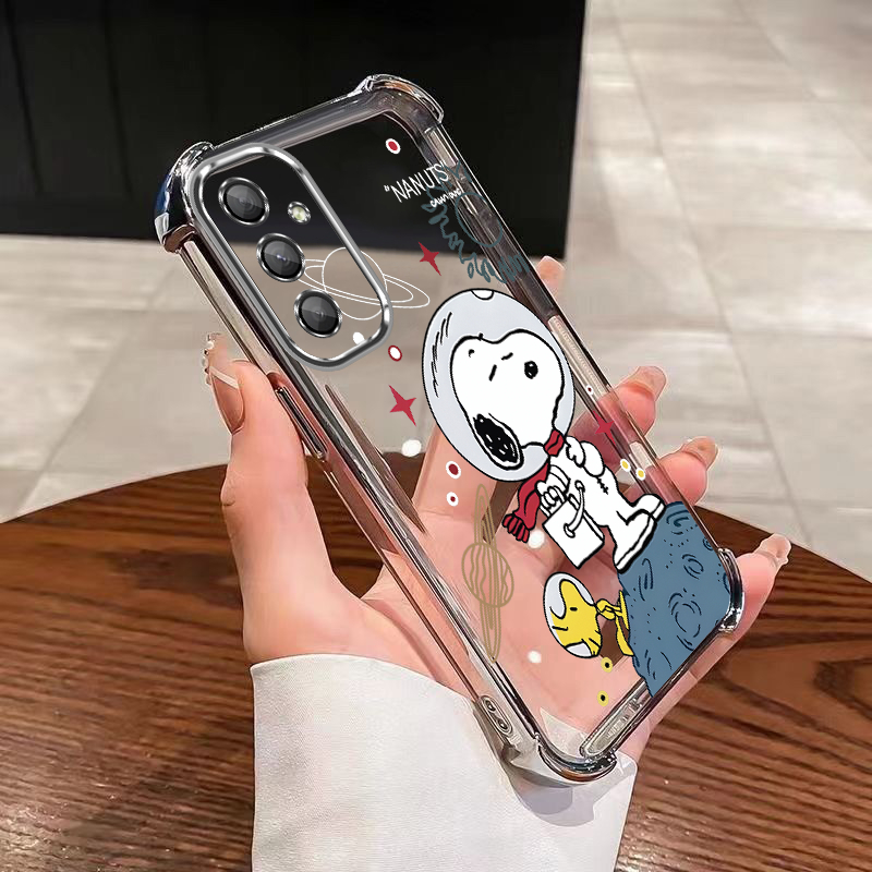 Samsung A17 A07 A56 5G A36 A26 A16 A06 5G Bonito Snoopy Capa Macia Design Dos Desenhos Animados Doce Colore Caso De Almo