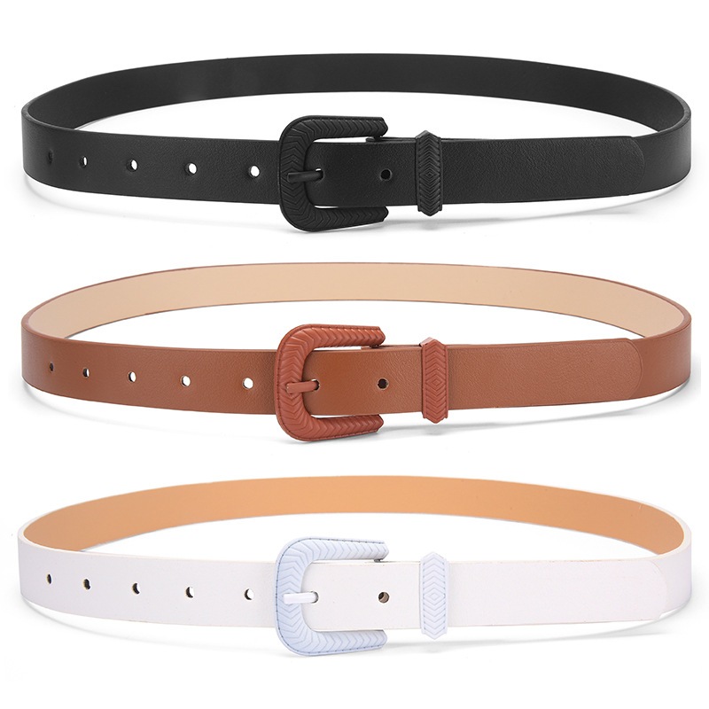 Kit 3 Cintos Feminino Clássico Atemporal Fivela Encapada
