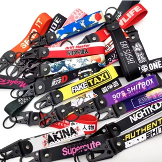 1PC JDM Chave Tag Carro De Corrida Motocicleta Chaveiro Anel Cordão Do Cinta Acessórios Para Corredores Noturnos em Oferta na Shopee