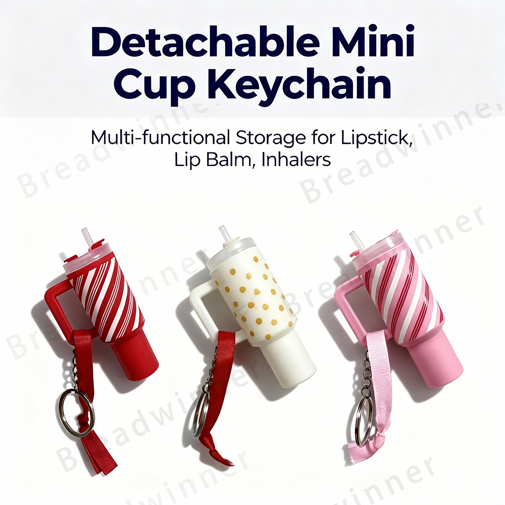 Mini Copo Destacável Chaveiro Armazenamento Multifuncional Para Batom Bálsamo Labial E Inaladores Presente De Natal Aces em Oferta na Shopee