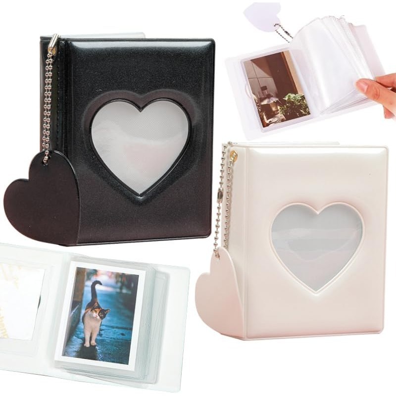 Álbum De Fotos Oco Capa Coração Amor 3 Polegada  Photocard Cartões Coletar Livro