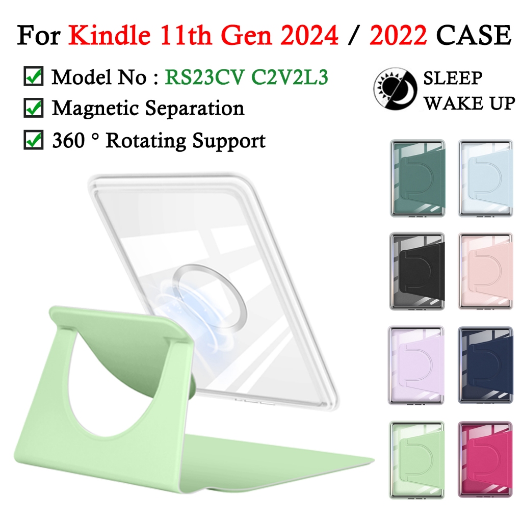 Para Kindle 11th Gen 2024 2022 6'' RS23CV C2V2L3 Acrílico Sênior Separação Magnética E-Reader Caso Resistente A Quedas em Oferta na Shopee