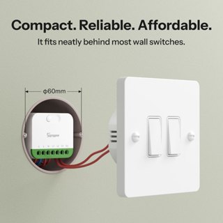 SONOFF MINI-2GS DUO 2-Gang Matter Over WiFi Smart Switch Controle De Carga Dupla Modo De Relé Desanexar Compatível Com A em Oferta na Shopee