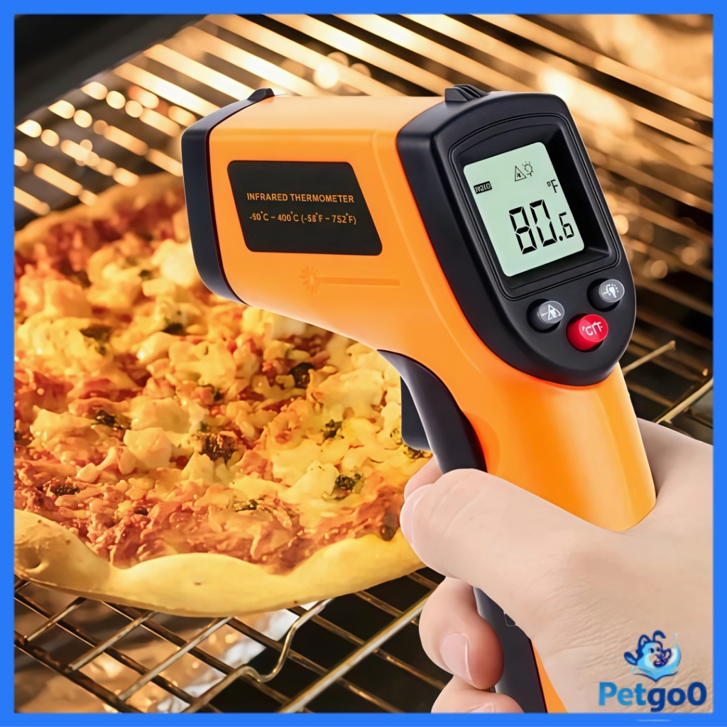 Termômetro Industrial Digital Infravermelho Laser Medição Temperatura Industrial -55ºc até 400ºc