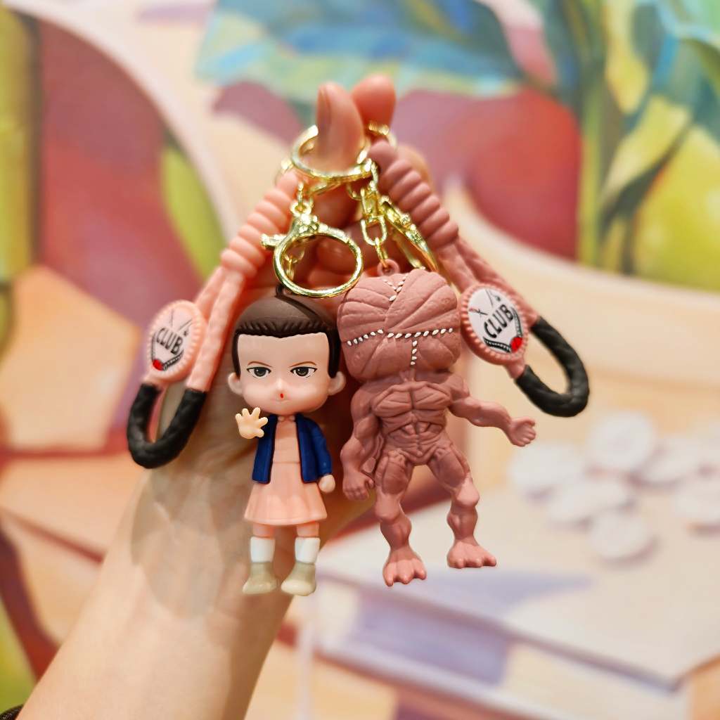 Novo Netflix Stranger Things Coisas Estranhas Boneca Chaveiro Demogorgon Onze Mochila Pingente Carro Lembranças Presente em Oferta na Shopee
