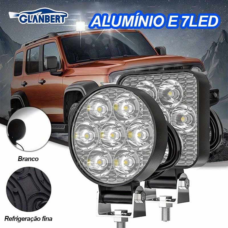 Mini Luz De Trabalho Automotiva De 2.5 Polegadas , Redonda , Quadrada , Empilhadeira , Projeto De Holofote Para Motocicl