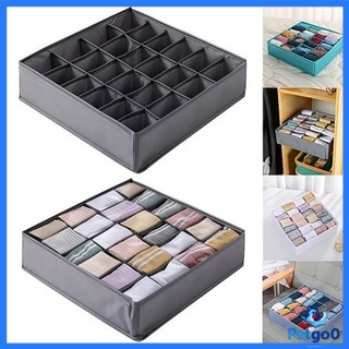 Organizador Dobrável com 24 Divisórias 30X30X10CM para Peças Intimas, Calcinhas, Cuecas - Fácil de Armazenar